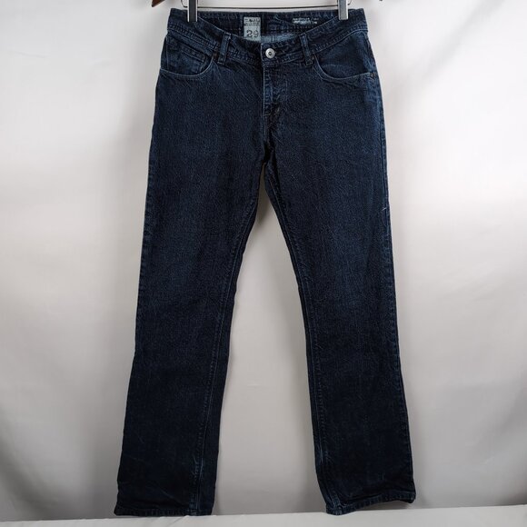 Volcom Men's Blue Denim Jeans Roadhouse Juan Boot Leg Diamond Embroidery Size 29 - Picture 1 of 10